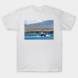 The Jura ferry fighting the tidal current, Islay, Scotland T-Shirt